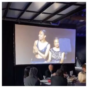 Amrit Kaur Instagram - It was an absolute joy to co-host this celebration at @eastwestplayers with Kavi Ladnier @kaviladnier1111 honouring the revolutionary actress Michelle Yeoh @michelleyeoh_official. Thank you @eastwestplayers for having me. 🙏🏽

I stepped out of the theatre watching Everything Everywhere All at Once blown away, inspired, mighty proud, sending long voice-messages to all my watsapp groups. The movie and performances explored the depths of our contemplative human existence with a brilliant sense of humour. What’s even more inspiring was that it was a movie where an Asian family just happened to be messengers of the creative message; they were just humans on screen. It wasn’t about them being Asian and that’s the next step forward for minority communities in film, which Michelle Yeoh for decades and now with this movie, have pioneered. Asians as humans, special yet the same as everyone else. Thank you for paving the path for all Asians and particularly Asian women. 

I’m so moved and thrilled about their work, to celebrate Michelle Yeoh, and the movie’s entire team. Truly one of the best films I’ve ever seen. And @michelleyeoh_official, in addition to her exceptional talent, one of the most graceful humans I’ve met. 

If you haven’t already, I state the obvious, watch it. Let’s all celebrate this revolutionary work. 🎉