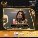 Amruta Subhash Instagram - Amruta Subhash delves into the significance and elation of winning the Critics Choice Awards 2024! 🌟 #CriticsChoiceAwards @filmcriticsguild @groupm_motion @vistasmediacapital @streaxindia @britannia.industries @disneyplushotstar @amrutasubhash #amrutashubhash #luststories2 [Amruta Subhash, Lust Stories S2, Critics Choice Awards]