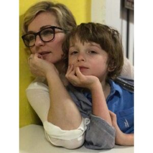 Amy Carlson Instagram - Happy Birthday to Nigel! He brings me so much joy. He is kind, funny, sweet, a great listener, wonderful friend, and can sing and dance like no other. Today when he turns -13 I could not be more proud of who he is becoming. I love you Nigel!!!! (-and since he doesn’t do Social Media I will show him this by hand❤️) Yay Nigel!