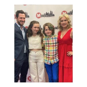 Amy Carlson Instagram - Happy #FathersDay to @sydfkr shown here getting goosed. We love you and are so grateful for you! ❤️