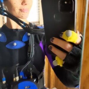 Amy Johnston Instagram - Get ready for work with me☺️❤️

#pcap #performancecapture #videogames #mocap