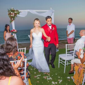 Amy Johnston Instagram - We did a thing!!!!! So many pictures and videos to come of this absolute dream of our wedding! I am so grateful to our lovely family that came to Mexico a few weekends ago to celebrate with us! I love you all!! It was an absolute whirlwind and the most memorable and fantastic day! 🥰

Zac and I had postponed our wedding about 4 different times because of work not giving us a break. We finally forced it to happen on a Saturday and it was wild but so worth it. We flew in to San Diego from Portland where I'm working Saturday morning after a night shoot on Friday. We got to San Diego at 9am then drove 5.5 hours to Puerto Penasco..got ready for our wedding, rehearsed our little dance we made up.. and a few hours later after figuring everything out we had our wedding and partied hard then left the next day! It was a dump of emotions finally having our wedding after the build up and organization through email to the vendors but it seriously couldn't have been more perfect. I think every day how lucky we are! Most importantly how lucky I am to be married to the most incredible human I've ever met @zac1morris ❤️ We couldn't have pulled it off without help from our amazing family!!!! @lapisluv @brittanee1224
@krisranoso love you queens!!!! 

It was perfect and very much us.. which was everything 😸

Thanks to @si_i_do_weddingplanner for absolutely crushing it!!!! You were fantastic!! Couldn't have been better!❤️❤️❤️

Cake: @candycakepco sooo good!
HMU: @lrsaloon5 @lourdesriverasalon