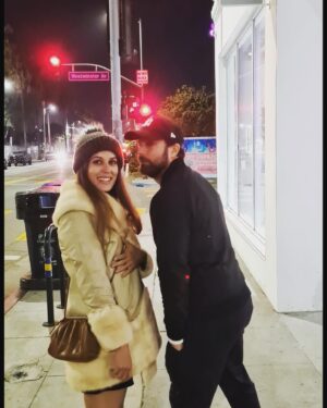 Amy Maghera Instagram - Night in Venice 📷 @arun_entwistle 🖤🤍 #venicebeach #havingalittlestroll