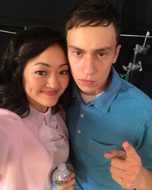Amy Okuda Instagram - This is the first ever pic I took on the set of @atypicalnetflix —today, the show wraps and.... 🥺 oy, the feels. This show will always be special to me. The people, the characters, the stories we got to tell... Atypical was a good example of that. Congrats to everyone involved! Love love love love love ❤️