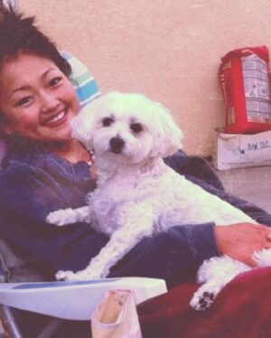 Amy Okuda Instagram - My best friend and forever baby. For half my life she made everyone laugh with her bitchy antics. My heart hurts more than I ever could have imagined and life will never be the same but I hope she will be watching over us as we enter a new chapter. 
Lola, thank you for being the cutest, spunkiest, most difficult dog in the world. We will always make sure to save a piece of wagyu steak for you.