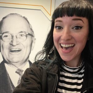 Amy Shira Teitel Instagram - Hanging with Harry, first his papers, then the man… kinda. I honestly love a research room with a window! #truman
