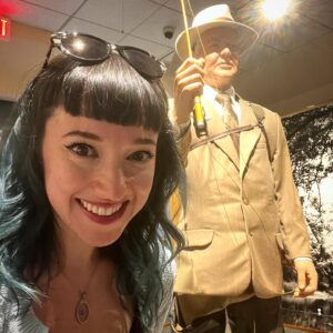 Amy Shira Teitel Instagram - Some pics from this week with Herbert… the Simpsons fan in me so badly wants to call him Unkie Herb! Last slide is a surprising find I stumbled on that I am willing to share: a letter from Isabelle Paterson to Ayn Rand! Snuck in a quick visit with these ladies!
But seriously, huge shoutout to the archivists and staff this week. They’ve been so wonderfully helpful and so great to meet! Support your local presidential library! #author #hoover #nara