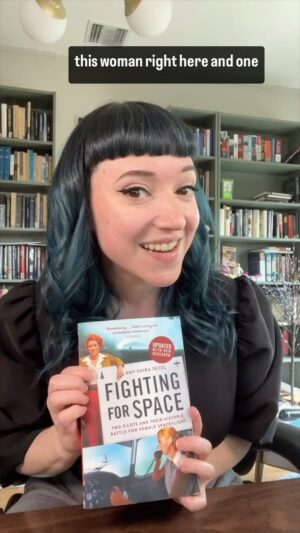 Amy Shira Teitel Instagram - Recounting one of my favourite unexpected finds from my second book! I loved getting into Jackie and LBJ’s friendship, especially with moments like these. There’s a great finish to this story, too — when LBJ was elected, a journalist asked him who he felt had made the greatest contribution to his campaign and he answered, “a woman… not my wife!” 

Fighting for Space is available however you like to consume books! (And yes, I am working on something new. I just need to find the team to help me launch it!) #author #history