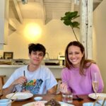 Amy Acker Instagram - I loved getting to take a cooking class with @jackson.carpinello on our trip. The studio was a home kitchen located in the residential area and it was such a special experience to get the feel of Korean home cooking using the seasonal local ingredients. We also had the opportunity to taste Korean traditional spirits (Makgeolli and Soju) We ate the food we made together and it was a delicious lunch! If you are in Korea definitely take a class at Yiyeoro Studio. Hojung, the instructor and owner of Yiyeoro Studio is the sweetest and such a great teacher! @yiyeoro_studio 💕#visitkorea #imagineyourkorea