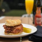 Amy Acker Instagram - Wednesday but pretending it’s the weekend 💃 Fried Chicken Biscuits with hot honey butter Recipes: @alisoneroman luckiest biscuits in America @nytcooking pickle brined fried chicken Hot honey butter-mix butter, honey & @franksredhot
