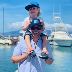 Amy Davidson Instagram - To the greatest dad(s) and grandpa out there! How did we get so lucky?! So incredibly grateful we get to call you both “ours.” I love you Dad!! Thank you for your examples of living each day to the fullest. 🫶🏻✨🙌🏻 And babe, Lennox made you a daddy! An amazing daddy! We love you so much! This first pic has always been one of my faves 🥰