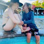 Amy Davidson Instagram - This was a year ago today!! Say Whaaaaat?! Time really does fly by too fast. I love you my little fish.🐟 I’m not ready for summer to be over. 👙🏊🏻‍♀️💦