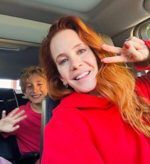 Amy Davidson Instagram - It's been a challenging 72 hours to say the least. I talk about it in the next slide. 

Here's what I'm grateful for: the sweetest son, the fact this kiddo got to trick-or-treat, caring and kind doctors, medicine, advanced technology, a calm and comforting Pediatrician who did not let the ER doctor scare us… Lennox is totally fine. We had a scare but we are past it. This kid is back at school and ready for November! It's November! 🤪😅 Check out the beautiful hairstyles Len created for me while we waited in his pediatricians office.😉💈👩🏻‍🦰