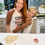 Amy Davidson Instagram - We did it! We made the BEST cookies on earth! Well, we tried!! Some are too crunchy, some are too small and some completely lost all shape. 🤣 Fingers crossed they taste good! 👩🏼‍🍳🧑🏼‍🍳🍪 We definitely do a lot of cooking in our house but baking… Not so much! Don't get me wrong though, we are the Cookie Baking Crew! I'm slightly obsessed with our pajamas from @patpat_clothing !! I even got the hubby to post for a picture! 😉After baking cookies for Lennox's class party, we all cuddled on the couch to watch a little bit of a movie before bedtime. There's nothing quite like matching Christmas jammies on a rainy evening! 🥰 It's not too late for you guys to order yours! And PatPat is offering you 15% off with my code! At check out don't forget to add-- amy15 for 15% off your entire order! Christmas is almost here! Cuddles and cookies and eating, oh my!