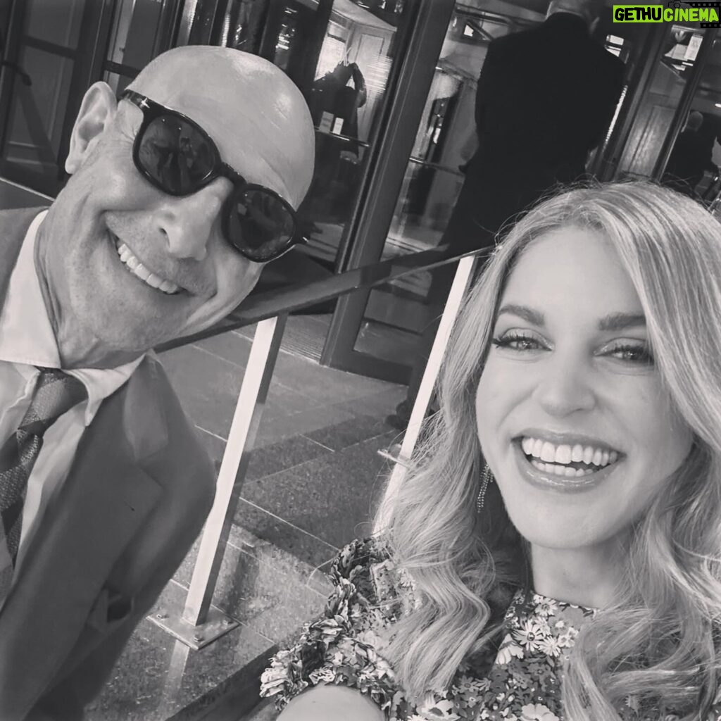 Amy Huberman Instagram - Well this was a very fun special day working with the stun hun that is @stanleytucci I mean he should be called a Stan hun but that’s not my department. Although when my kids overheard me talking about our gig together, they thought I was working with a Stanly Cup but fear not I have now subsequently disowned them. I myself tried not to stan Stan but it’s very difficult because he’s very lovely. I had hoped he’d read me an Italian recipe from his book like ‘story time’ when we were all wrapped but it never happened. I also tried not to say “gird your loins girls!” from Devil Wears Prada because that would have been weird although I did say it to Brian and he wasn’t entirely sure what was happening which was fair. What a great day shooting together and we even got to stand around with microphones and cute bow lights over our heads like we were about to do a rap duet in Irelands Got Talent Thank you to a brill team on the day and to @corinagaffey for the styling (loved that @theoutnet 👗 and the sparkles!) @cashmandjmc for brushing my hairs and @cloochy for painting me like one of your Irish girls 💄 and also to the lovely @aimeeodriscoll and team 📸 @apphoto.ie