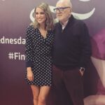 Amy Huberman Instagram – Me and my Pops at the Finding Joy premiere. I’m so glad he was there ❤️ xxx