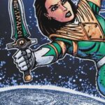 Amy Jo Johnson Instagram - Dear #PowerRangers & #TeenageMutantNinjaTurtles fans!! Two years ago I met the incredible #KevinEastman @kevineastmantmnt & asked him if he’d do an exclusive AJJ cover for @boom_studios #mmprthereturn issue 4, & he said YES!! Matt and I are so excited and happy with this super cool VERY limited kickass cover. Only 250 virgin foil and 250 regular dressed. I’m only doing one printing, so get it while you can! 💚💛 Here is a sneak peek! Link to order is in my bio! This cover is only available through my website and me personally!