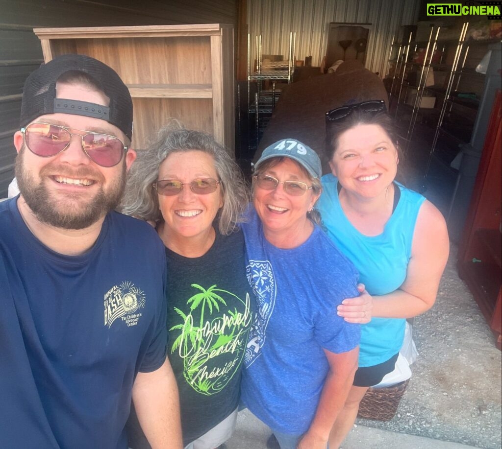 Amy King Instagram - Saturday night a tornado ripped through our hometown. We have spent the last 2 days spending every waking minute with our honey and T loading everything we possibly can of what’s left of their counseling office. I was in the truck with @teba_5278 headed to get boxes and tubs and she said to me “ ya know Amy, this is all just stuff and stuff doesn’t really matter. You can replace all the stuff. Money doesn’t make you happy . What matters is I have my family, and the people I love the most. “ I thought to myself … Wow! such wise words to remember when we are really going through the fire. Here she is seeing her building destroyed ,pictures, books, memories, and everything she has worked so hard to accomplish - just gone. She’s being squeezed right now like so many in NWA . I’ve seen insane damage!! There are buildings that are hardly recognizable in some places. There are huge trees in the middle of living rooms and semi trucks flipped over, roofs blown off homes and beautiful cars completely totaled. Just remember if you are one of many that are local that is suffering that “stuff “ can be replaced. I can’t imagine how hard it must be, but try to remember that happiness is not found in material things. My heart goes out to all of those who are hurting, displaced, stressed and broken hearted. 💛 #nwastrong 🌪️