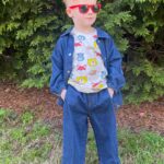 Amy King Instagram - Model child serving up looks and silliness! Found the cutest outfits @minioliestore Use code :: amyrachelleking20 for 20% off! #kidsfashion #kids-wear