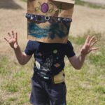 Amy King Instagram - Blinded by the light 🌒✨ #eclipse2024 The glasses kept falling off his head… so I had to get creative!! #eclipsemonster 😂😂