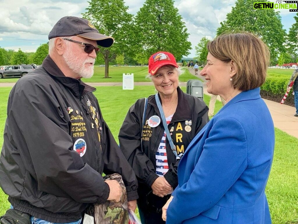 Amy Klobuchar Instagram - I was at the Minnesota State Veterans Cemetery for the Little Falls Memorial Day program to honor those that made the ultimate sacrifice for our country. They ensured a future where liberty prevailed over tyranny, and we get to live in that future.