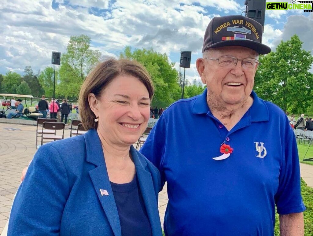 Amy Klobuchar Instagram - I was at the Minnesota State Veterans Cemetery for the Little Falls Memorial Day program to honor those that made the ultimate sacrifice for our country. They ensured a future where liberty prevailed over tyranny, and we get to live in that future.