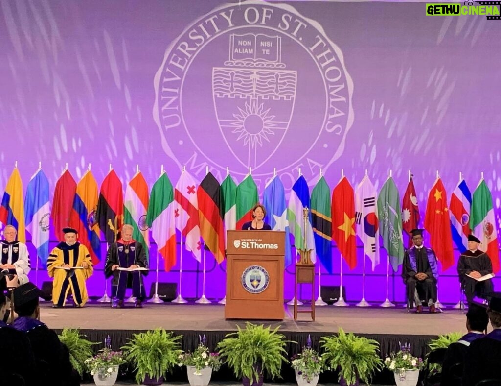 Amy Klobuchar Instagram - Congratulations to the St. Thomas class of 2024! Like others across the country, these graduates started college in the middle of a pandemic and had to overcome many obstacles to earn their diplomas. The future is bright for these Tommies!