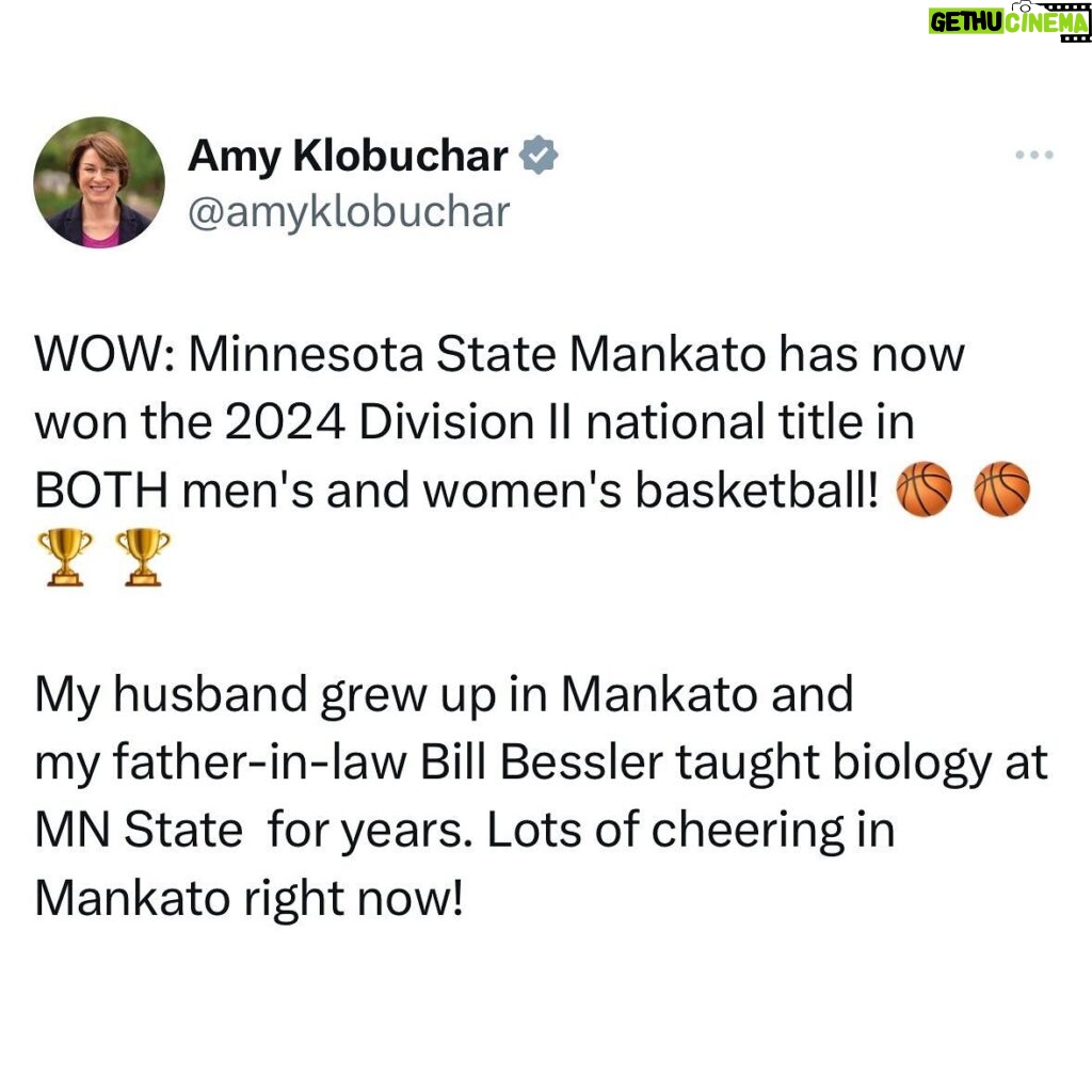 Amy Klobuchar Instagram -