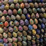Amy Klobuchar Instagram - Happy Easter Weekend - I wanted to share this photo of the beautiful Ukrainian tradition of decorating Easter eggs called Pysanky. I took this photo of a display at our U.S. Embassy in Kyiv in January of 2023, and I am thinking of Ukrainian families during this holiday.