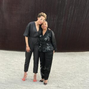 Amy Sherald Instagram - It’s my Mommaners birthday also known as The Geraldine also known as The General. My favorite thing about looking in the mirror now at 47 is seeing her face in my face.  I reflect about her 47 year old self  and think about myself now at the same age.  She is such an amazing woman.  So grateful for all she pours into our family.  Today is also my heart transplant birthday.  So on this day my gratitude to have my life extended to be able to wish her a happy birthday always stands at attention to my donor Kristins family. 👩🏼‍🤝‍👩🏽#adventuresofkristinandamy #hearttransplantrecipient #birthdaygirls