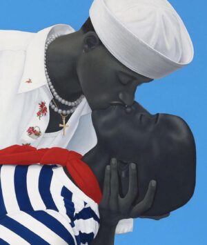 Amy Sherald Instagram - The World We Make Opening to the public Oct 12 @hauserwirth London 🫶🏽 Title: For Love and For Country
