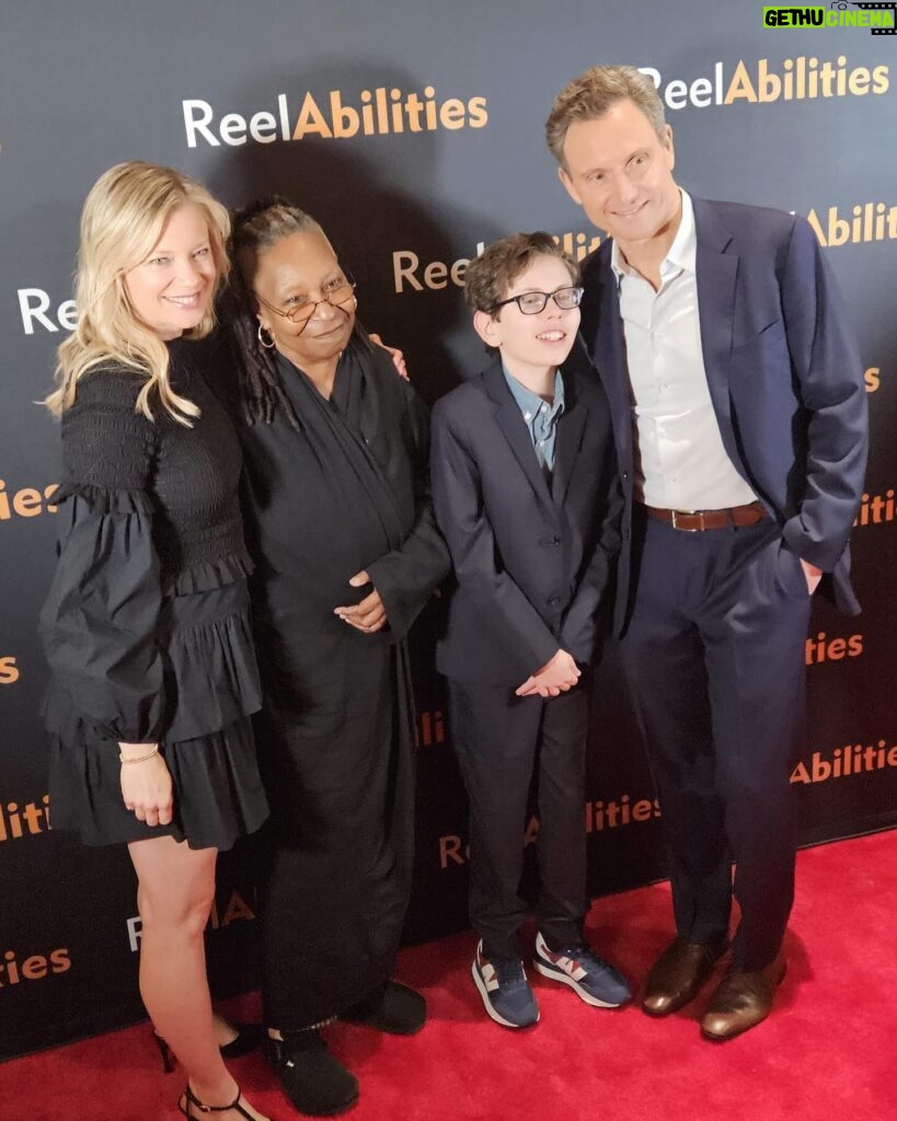 Amy Smart Instagram - Opening night at the 16th Annual at @reelabilitiesny film fest!! Ezra opened the fest directed by @tonygoldwyn 🎥Whoopi was honored and in the film. ✨ 40 films picked to tell stories that includes people with disabilities. Our film @rallycapsthemovie made it in and then we had the honor to go to Mill Neck School for the Deaf the next day and screen the film w subtitles and meet some of the kids. My heart is bursting. So much gratitude to share that morning with them. 🤟🏽 Bradley,the principle, was so amazing!! Heart of gold. 💛