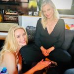 Amy Smart Instagram - Working with this Hot Babe and that’s 🐶 Jerry Seinfeld in my lap. @greer_grammer