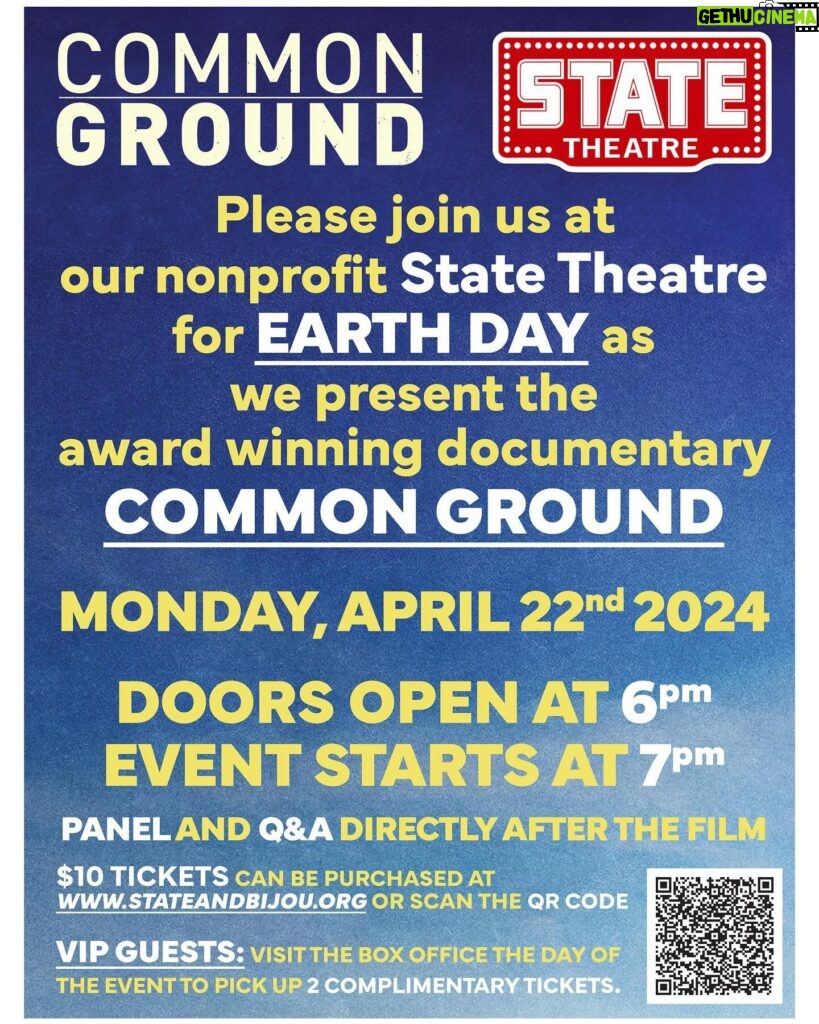 Amy Smart Instagram - 1 week away from EARTHDAY!🌏🌟 if you are in Traverse City, come join us for a really special screening of Common Ground at The State Theater with stellar panelists for Q&A after! And.. a surprise guest. Doors open at 6pm, 7pm film starts. Get your tickets before it sells out. 🌻#regenerativeagriculture
