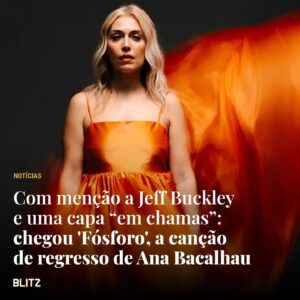 Ana Bacalhau Instagram - “Encheu como maremoto/ Galgou tipo fogo por pinhal cerrado/ Bateu como o ‘Hallelujah’ pelo Jeff Buckley em 94”, canta Ana Bacalhau numa canção escrita por Jorge Cruz. Conheça-a pelo link na bio da @blitz_pt.

#anabacalhau #música #portugal #notícias #fósforo #músicaportuguesa #blitz