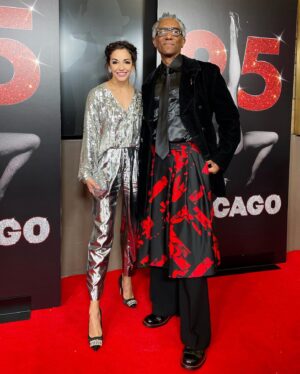 Ana Villafañe Instagram - thank you @chicagomusical for trusting me- and cheers to 25 years of being absolutely iconic.

epic vintage @dior moment: @shrimptoncouture 
styled by @sarahslutsky 

shoes: @sergiorossi 
jewels: @dorseyofficial @demarson
bag: @jimmychoo

hair and makeup: @kaylewilliams1