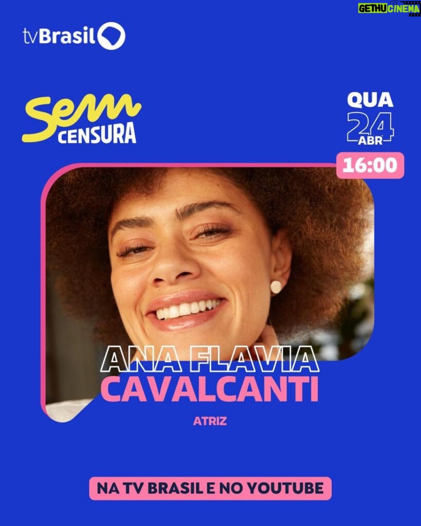 Ana Flavia Cavalcanti Instagram - Tô sentindo que esse papo vai ser gostosinho. Hoje aa 16h na @tvbrasil e no YouTube. @cissaguimaraes tava com muita vontade de ir no seu programa! Viva!