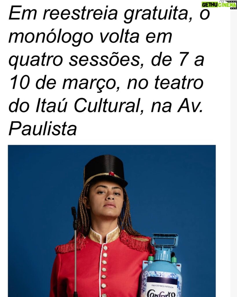 Ana Flavia Cavalcanti Instagram - O que é conforto pra você? Conforto pra mim é estrear no @itaucultural essa peça coração com minha mãe @val.cavalcanti.988 ao meu lado. Hoje as 20h. Sexta e sábado as 20h. Domingo as 19h. Temporada curtinha de 7 a 10/3. “Cheiro de gente rica é lavanderia de apartamento grande no bairro dos jardins. A roupa é lavada com amaciante Confort e seca em área de serviço com pouco sol”. Assessoria @rafaferro2020 💕🎤