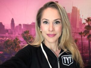 Ana Kasparian Instagram - The very fine people over at @shoptyt sent me the brand new #TYT hoodie!! Front zipper. Pocket IN the pocket. Comfy. Cozy. YES!