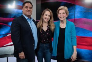 Ana Kasparian Instagram - Yesterday, @elizabethwarren came in for an interview on @theyoungturks and you should definitely check it out! 📸: @cassandrahanks