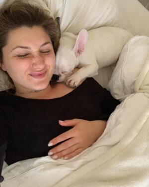 Anastasia Baranova Instagram - Five years since the goober snoozed his way into my heart and set up permanent shop. @theoaudacity #gotchyaday 
Here’s a random sampling of our life. Mostly naps.