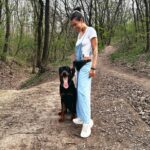 Andi Tóth Instagram - Kisbaba🥹🐺🐰🌳🌿🐾 #Bailey #rottweiler #mybaby
