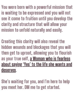 Andrea Bordeaux Instagram - Some of y’all don’t want to hear this, but whatever you’re experiencing in your life is what you’ve chosen. 

Understanding this harsh truth is what separates victims from sovereign, conscious creators. Everyone is a conscious creator, but those with the victim mentality have chosen to outsource their power.

You feel used because you’re the ATM of your family, but you’re too afraid of conflict, so you seethe with bitterness and a depleted bank account.

You hate that he doesn’t keep his word but you keep giving him your precious energy, which drains you and makes you feel crazy and insecure.

You despise your job and are so numbed out by your lack of purpose that you spend your free time eating your feelings, binging mindless tv, and scrolling your life away on social media.

You tell yourself you don’t want this life, but your actions say otherwise, which is why nothing ever changes for you.

It’s easier to blame capitalism, racism, patriarchy, family, or any other external force that you’ve been conditioned to see as powerful, because it’s unbearably painful to look in the mirror and admit that your life is your creation.

You’d rather abdicate your power because power is terrifying to someone who is conditioned with a victim consciousness.

The Goddess is the Supreme Creatrix and takes full responsibility for her creation. As the embodiment of Her, you have the same power and responsibility available to you if you want to upgrade your consciousness and life.

If you're ready to stop being the cause of your own suffering, then it's time to get HONEST with yourself about how you came to this place in your life, beginning first with understanding that you've said 'Yes' to all of it.

Ask yourself: "If I hate the way this feels, why am I choosing it? What would my life look like if I chose something different? Who do I want to be and how does SHE show up daily?"

Then start showing up as her.

If you need help finding clarity and beginning the process of this beautiful transformation, I'm here to support you.

DM me a bit of your current story, and I'll share some insight to help you reorient to the path that is going to bring about beautiful change for you.🌹