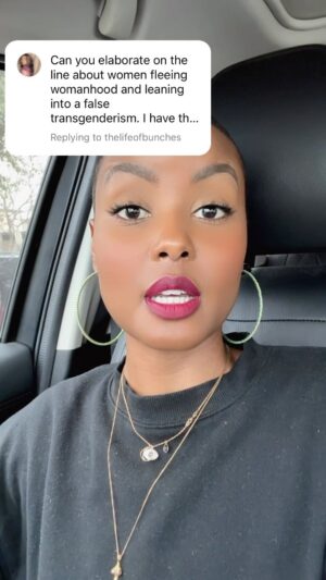 Andrea Bordeaux Instagram - Women are experiencing tremendous discomfort with how we are heavily sexualized in society and are using transgender ideology as a means of escaping these harmful and terrifying expectations.