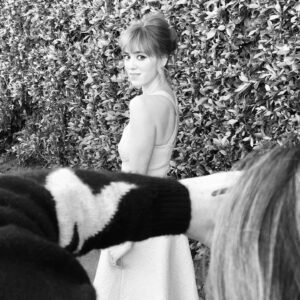 Andrea Bowen Instagram - Here’s a picture of me being photographed by the lovely @kateromeropics and while we’re in the realm of black & white, let’s talk about the impeachment of Donald Trump. ⁣⁣
⁣⁣
Swipe through for a very clear and concise explanation of why it is so important to proceed with impeaching Trump for the 2nd time. ⁣⁣
⁣⁣
2 impeachments in 4 years? That’s gotta be some sort of a record, huh?⁣⁣
Yes, it is. ⁣⁣
Trump will be the only President in our Nation’s history to bear that shame and boy has he earned it.