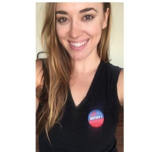 Andrea Bowen Instagram - #ivoted - go make your voice heard and exercise your right and privilege to do the same! 
Side note: I had my annual physical this morning and I figure while in PSA mode I should also suggest you make sure you’re on top of your routine check-ups. Need to stay healthy to fight the good fight.  #vote #votethemout #bluewave
