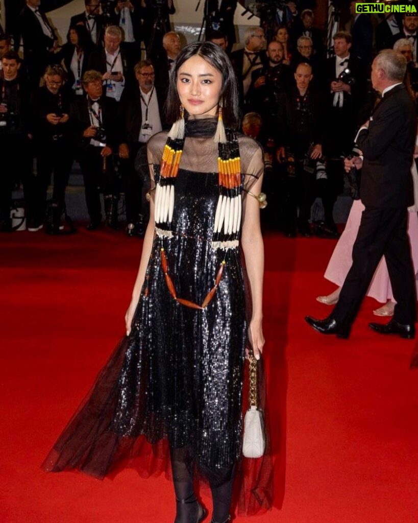 Andrea Kevichusa Instagram - Cannes Film Festival, ‘23. Premiere of May December, directed by Todd Haynes. Honoured and thrilled to have been given the opportunity to represent Nagaland!! Cannes was such a beautiful experience and I am extremely grateful I could attend. @nfdcindia Thank you for the opportunity! Dress: @studiomoonray Styled by @edwardlalrempuia @asulkr