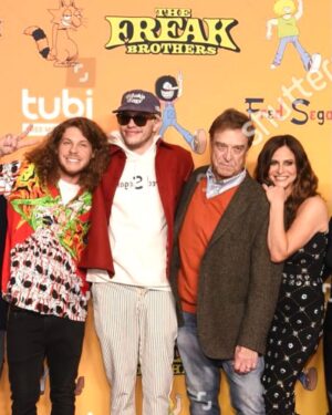 Andrea Savage Instagram - Before the inevitable rumors that #PeteDavidson and I are now dating, let me get ahead of the story. I have actually left my husband for #JohnGoodman and we would appreciate privacy as we embark on our relationship. So nice to get dressed up and celebrate the launch of @thefreakbrothers experience at @fredsegal on Sunset. You can check out the The Freak Brothers show on @tubi for FREE now!! Thank you @edwardcruz 💄@dickycollins 👩‍🦰@taraswennan 💃 for making me feel like a real fancy lady. @dolcegabbana 👗@jimmychoo 👠@jeffreylevinson 👝#woodyharrelson  #tiffanyhaddish  #blakeanderson  #lalaanthony  #phillamarr