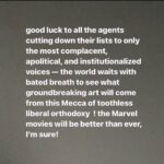 Andreja Pejić Instagram - I stand with @susansarandon @jennaortega @melissabarreram @rogerwaters Please swipe left for the part about “Mecca of toothless liberal orthodoxy” compliments of @diet_prada