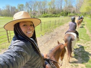 Angel Parker Instagram - Today was a horse day. This ain’t Texas. #CowboyParker